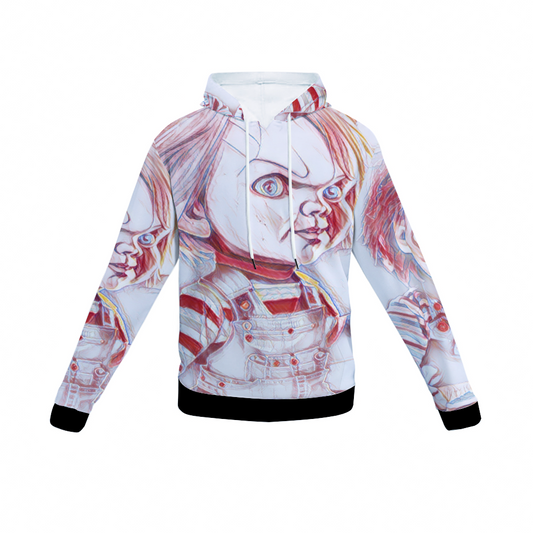 Customizable Unisex All Over Print Plush Hoodies with Pockets