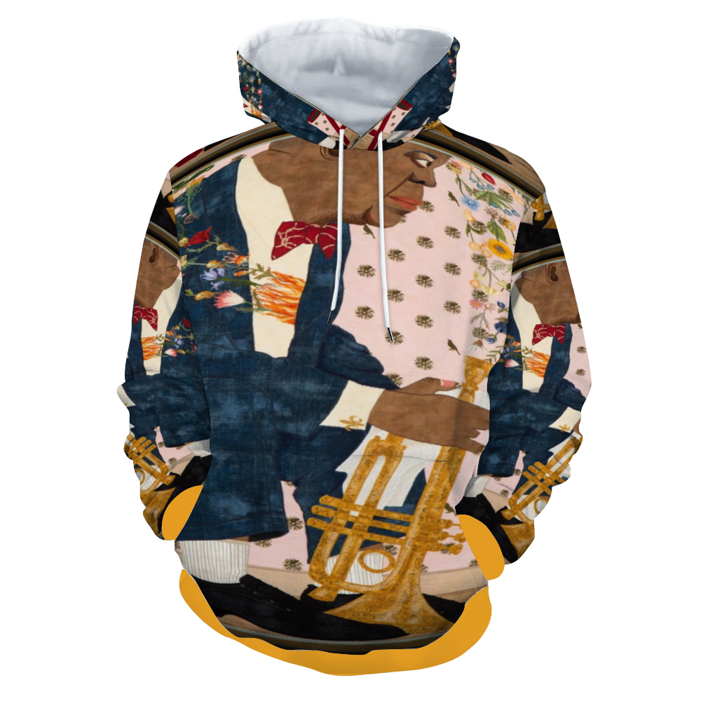 Customizable Unisex All Over Print Plush Hoodies with Pockets