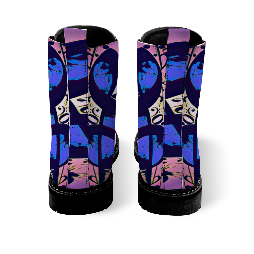 Custom Round Toe Boots Fashion Unisex All Over Print Shoes