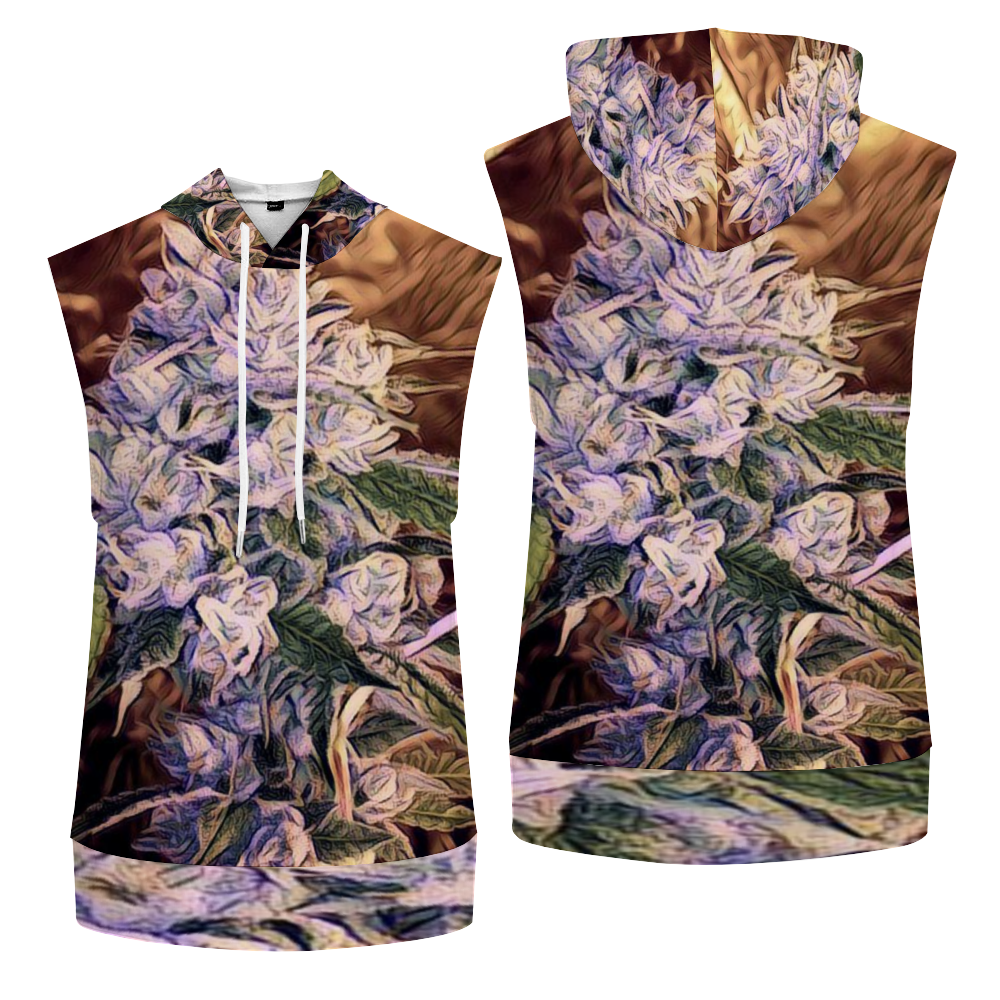 Custom Sleeveless Long Hoodie Fashion Vest with Drawstring Hat