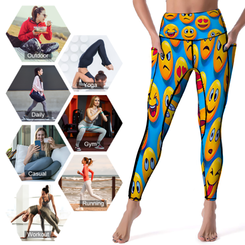 Custom Women's All Over Printed High Waist Yoga Skinny Pants