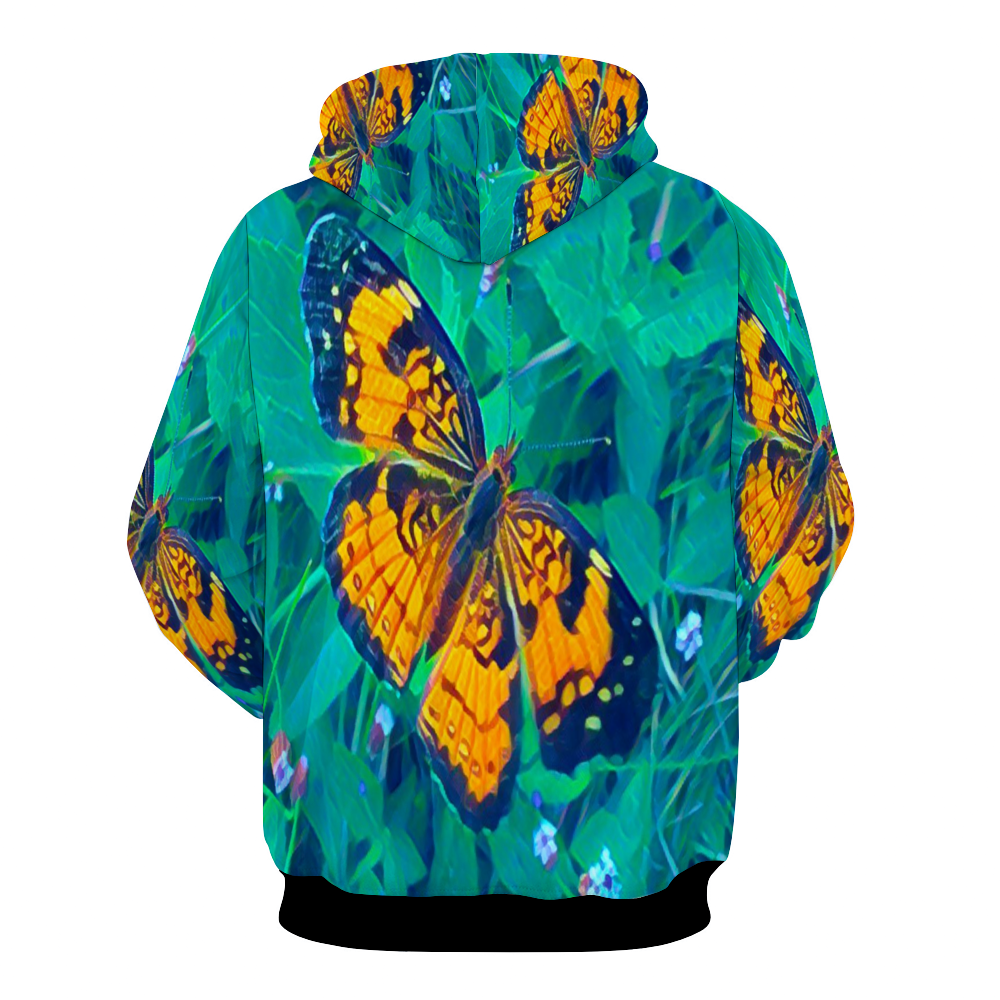 Customizable Unisex All Over Print Plush Hoodies with Pockets