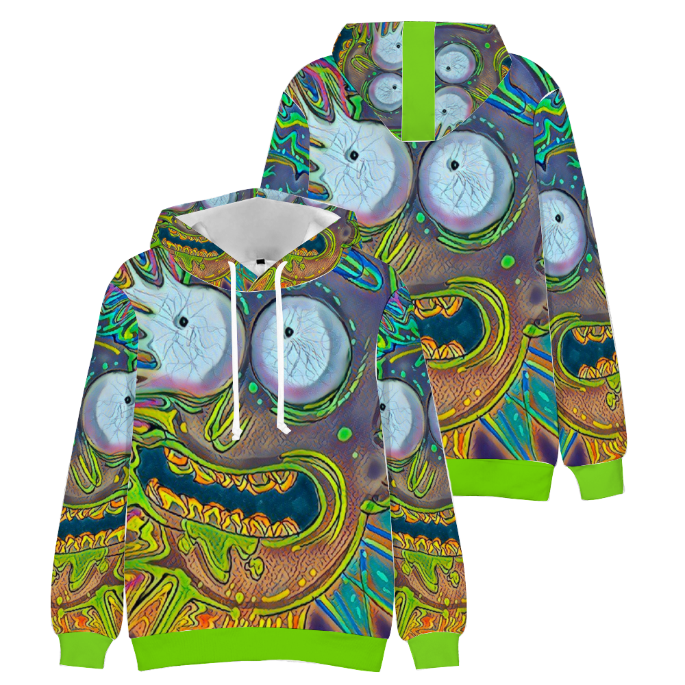 Custom Unisex Hoodies Novelty Pullover Sweatshirts  without Pockets