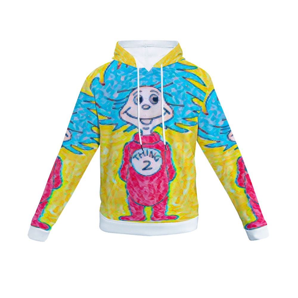 Customizable Unisex All Over Print Plush Hoodies with Pockets