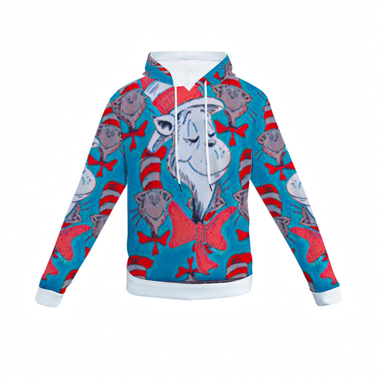 Customizable Unisex All Over Print Plush Hoodies with Pockets