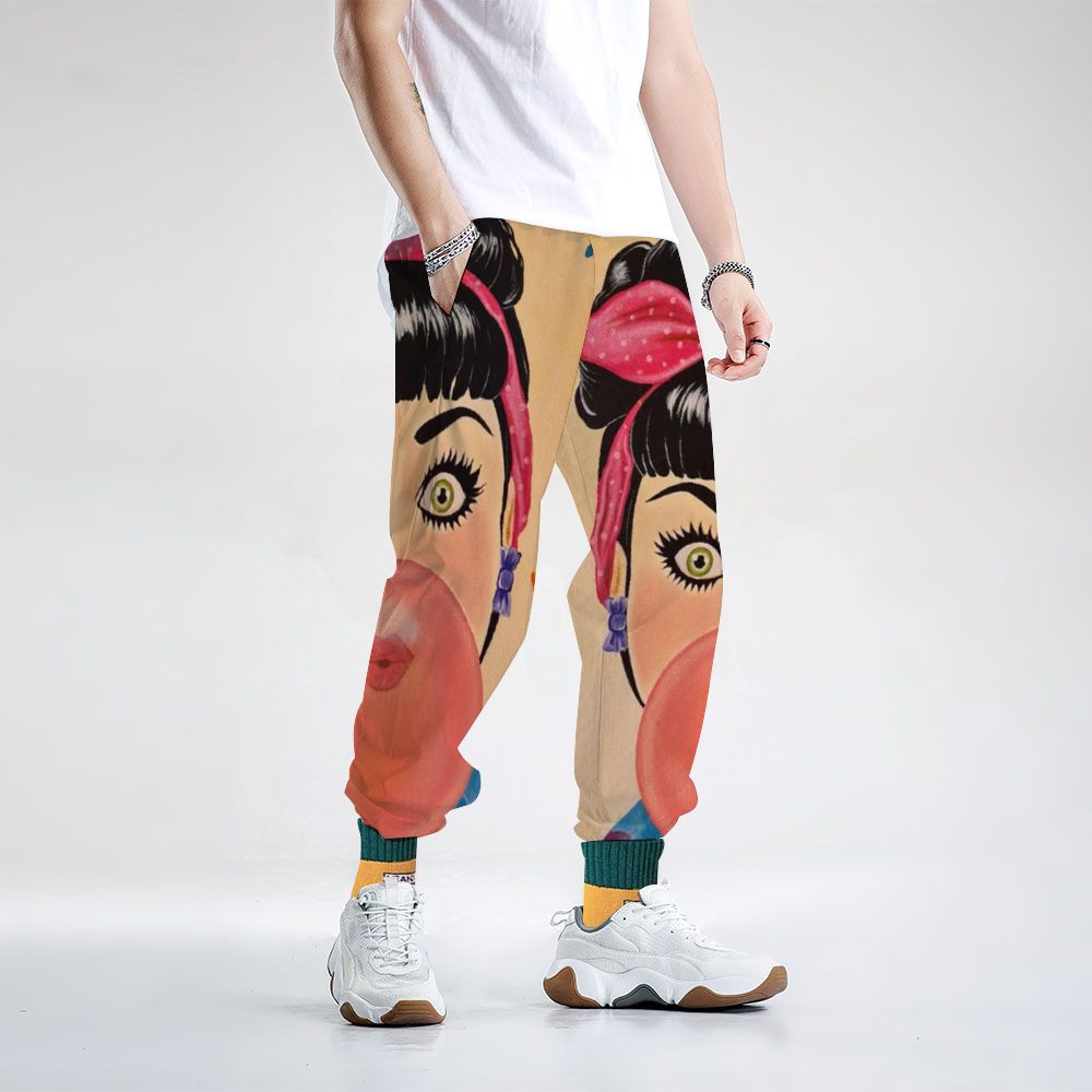 Custom Unisex All Over Print Long Casual Baggy Jogger Pants