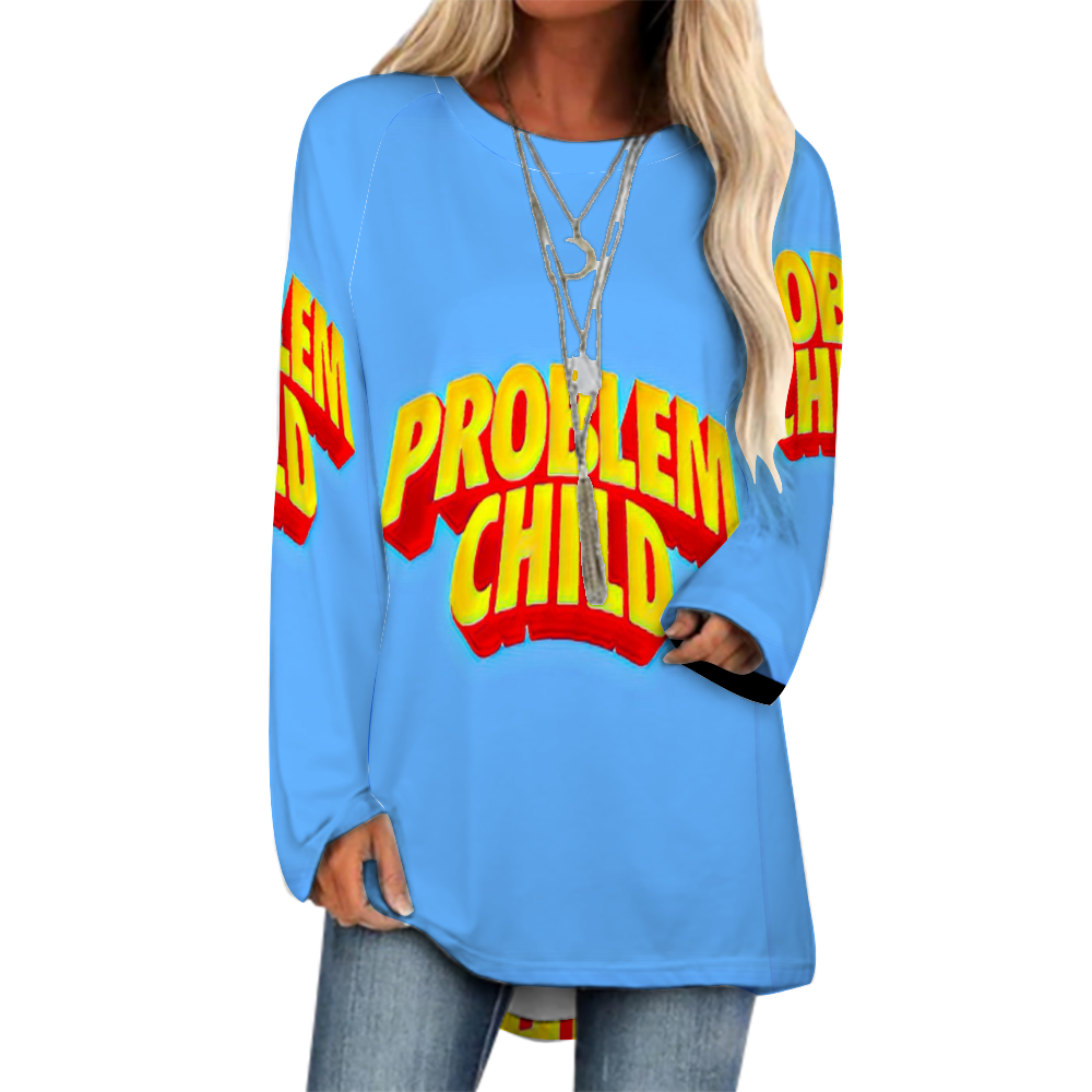 Custom Women's  Raglan Long Sleeve T-Shirt All Over Print Casual Shirt