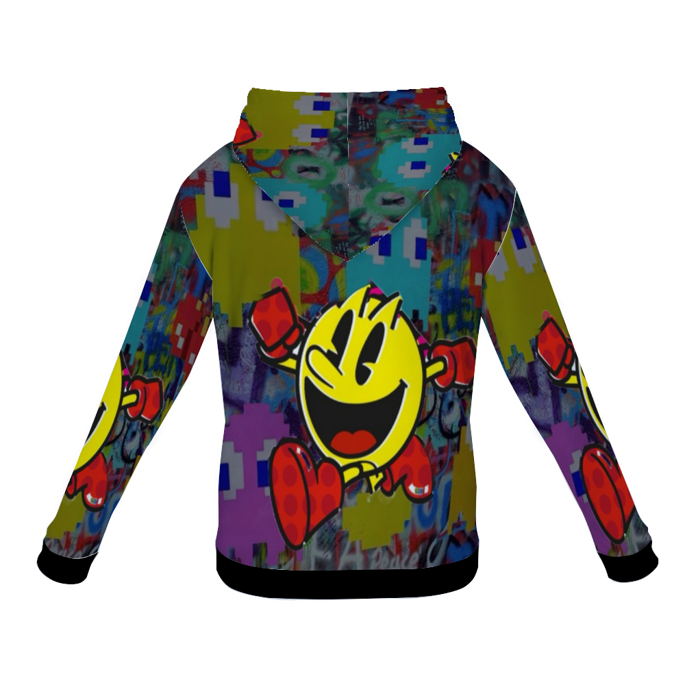 Customizable Unisex All Over Print Plush Hoodies with Pockets