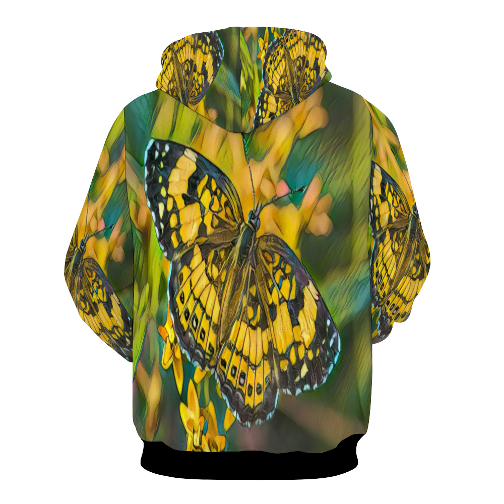 Customizable Unisex All Over Print Plush Hoodies with Pockets