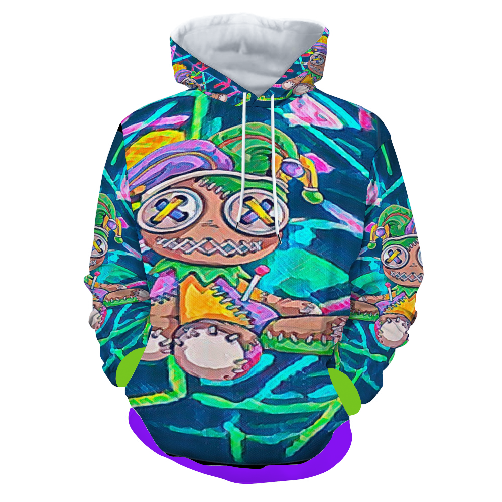 Customizable Unisex All Over Print Plush Hoodies with Pockets