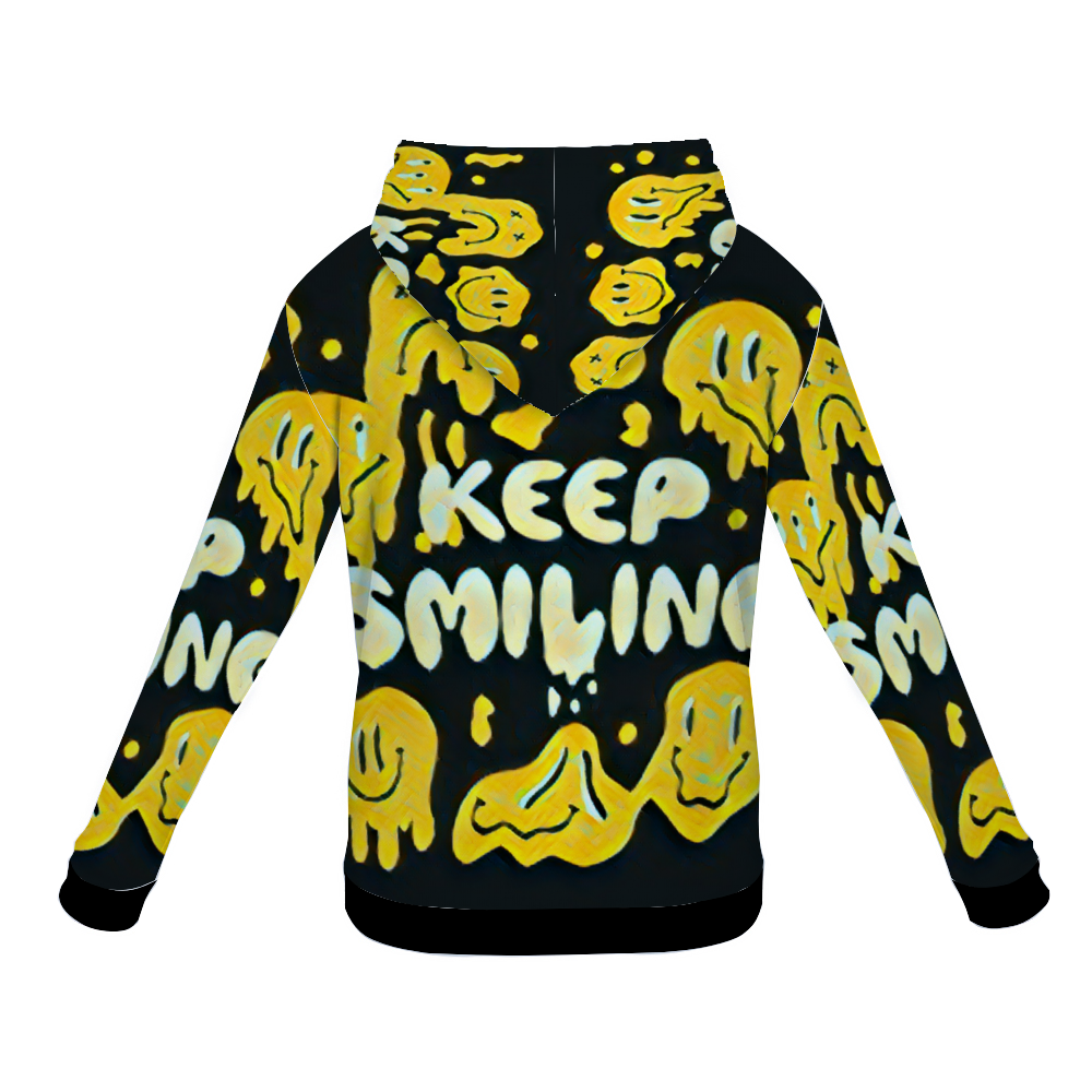 Customizable Unisex All Over Print Plush Hoodies with Pockets