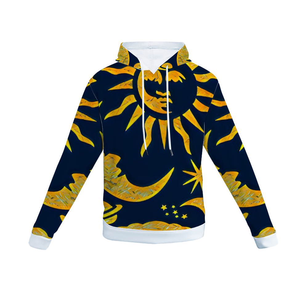 Customizable Unisex All Over Print Plush Hoodies with Pockets