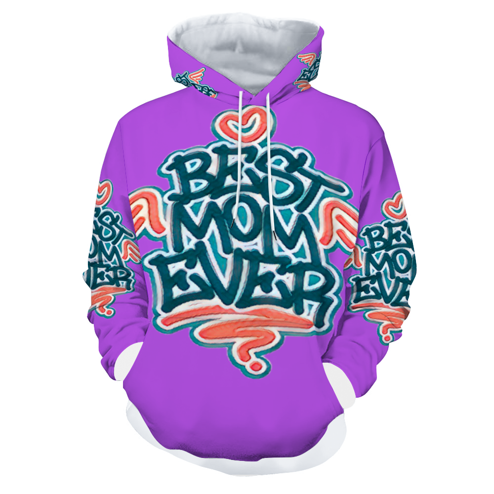 Customizable Unisex All Over Print Plush Hoodies with Pockets