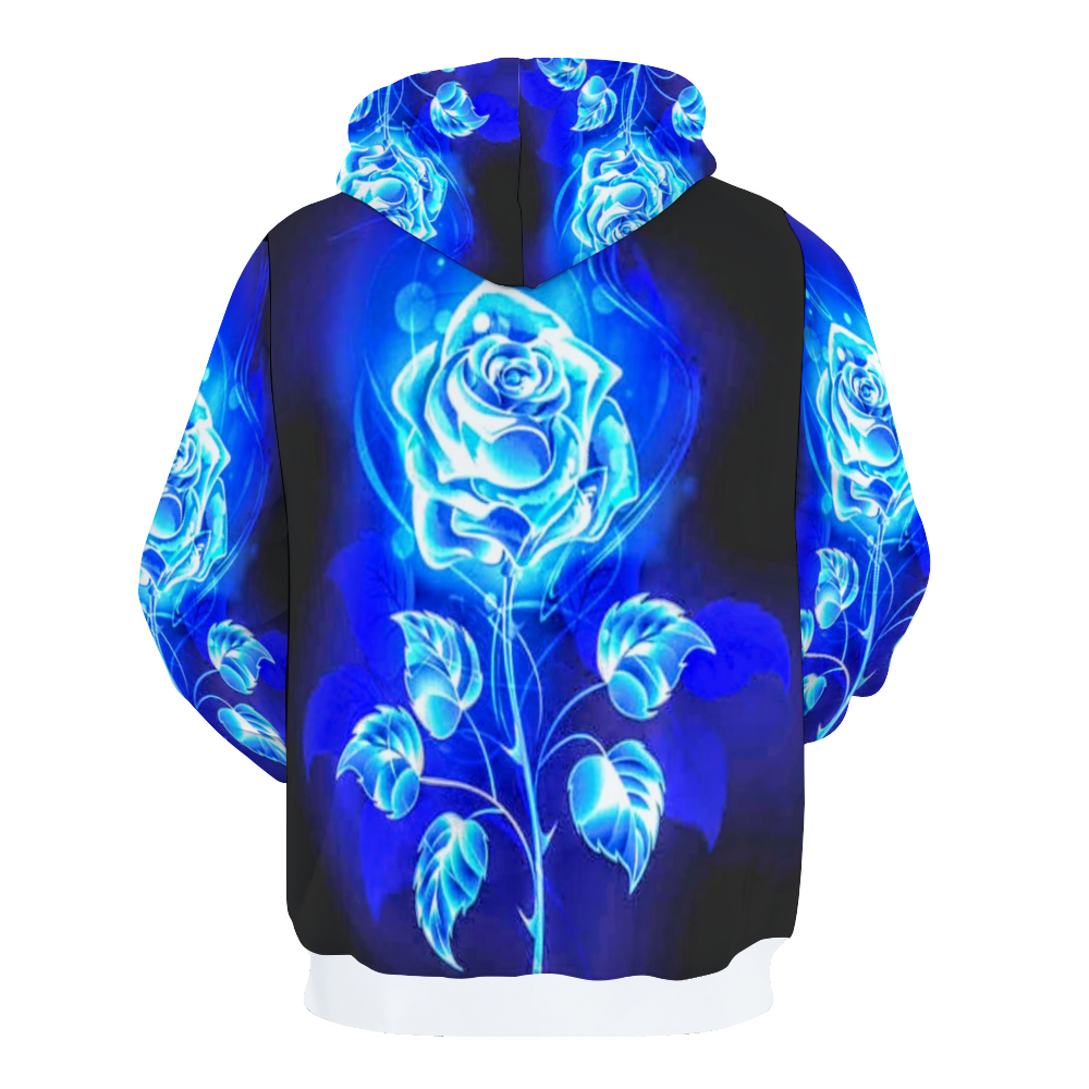 Customizable Unisex All Over Print Plush Hoodies with Pockets