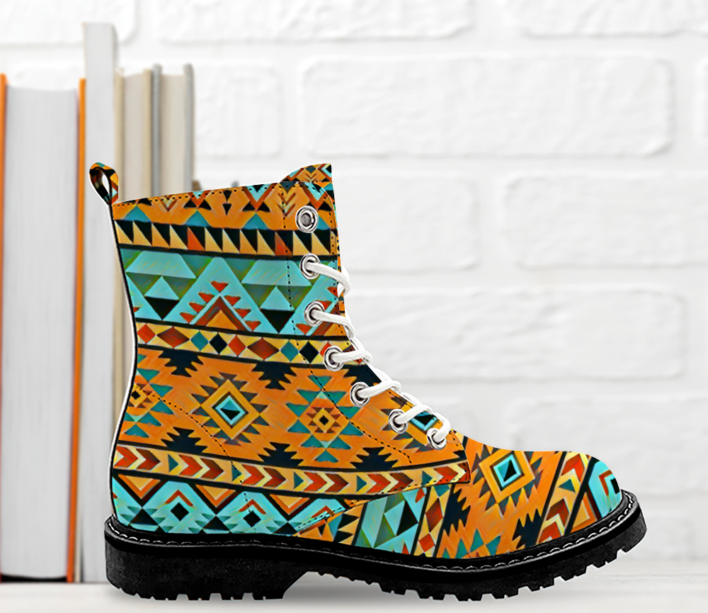 Custom Round Toe Boots Fashion Unisex All Over Print Shoes