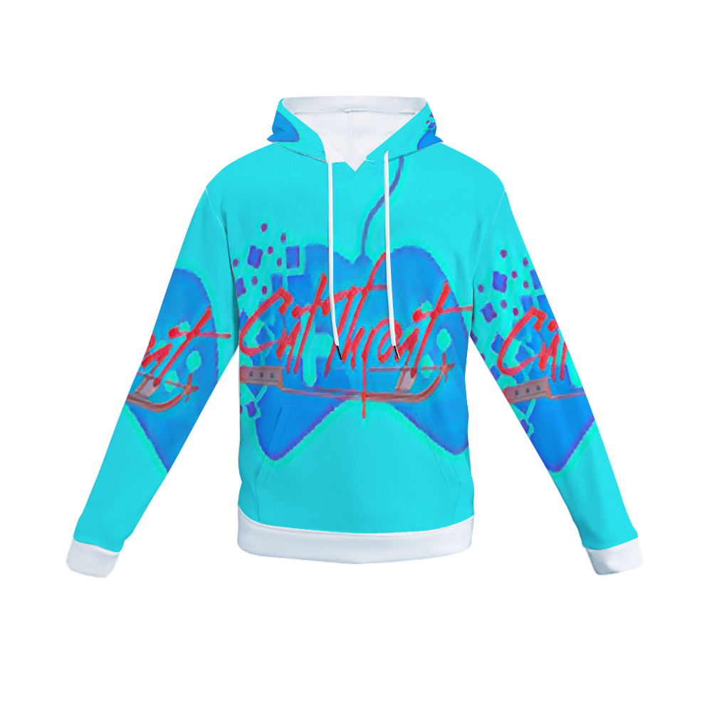 Customizable Unisex All Over Print Plush Hoodies with Pockets