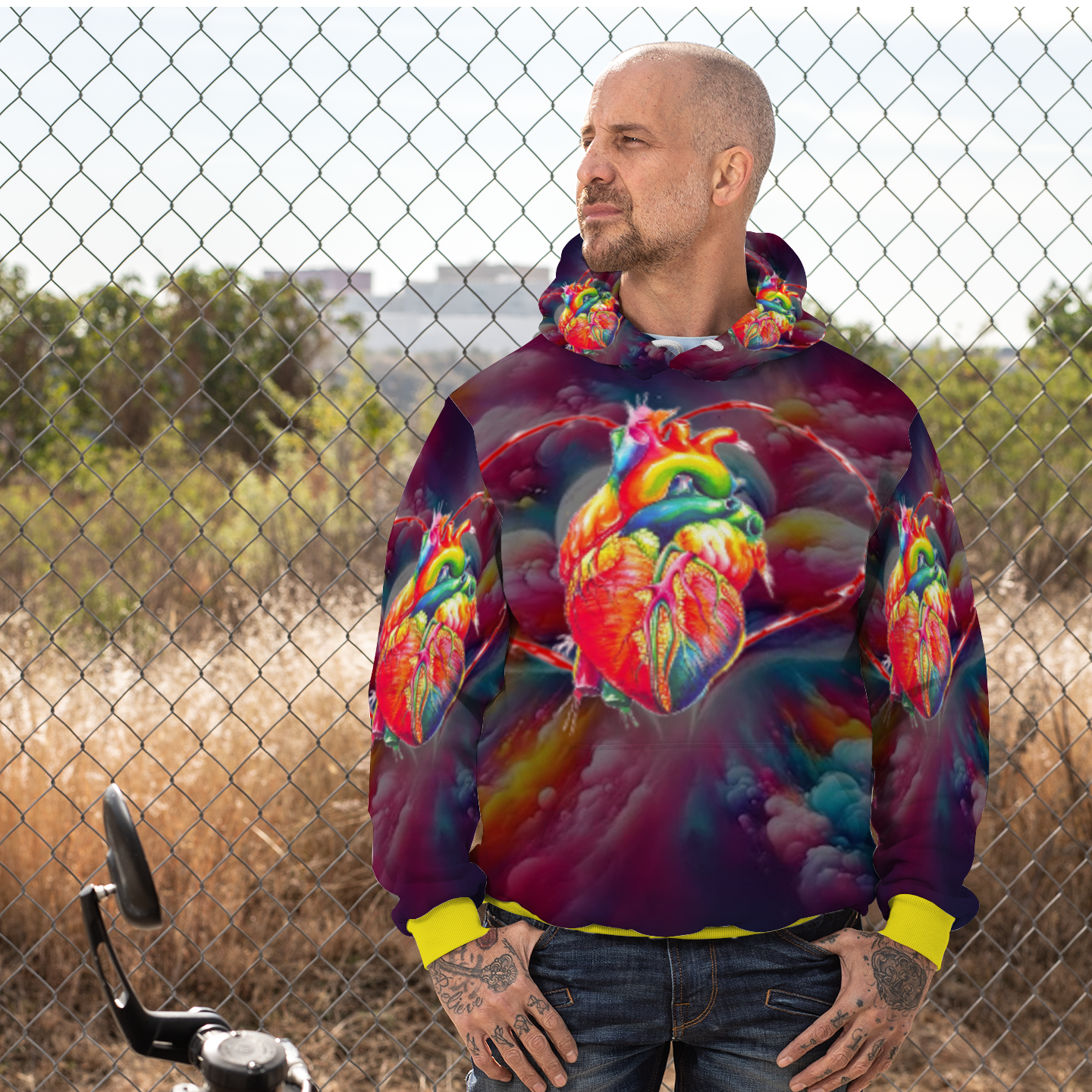 Customizable Unisex All Over Print Plush Hoodies with Pockets