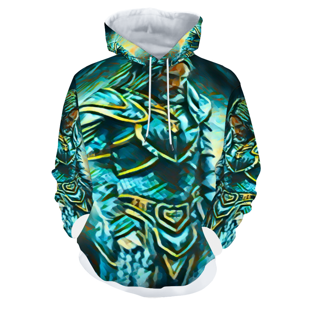 Customizable Unisex All Over Print Plush Hoodies with Pockets