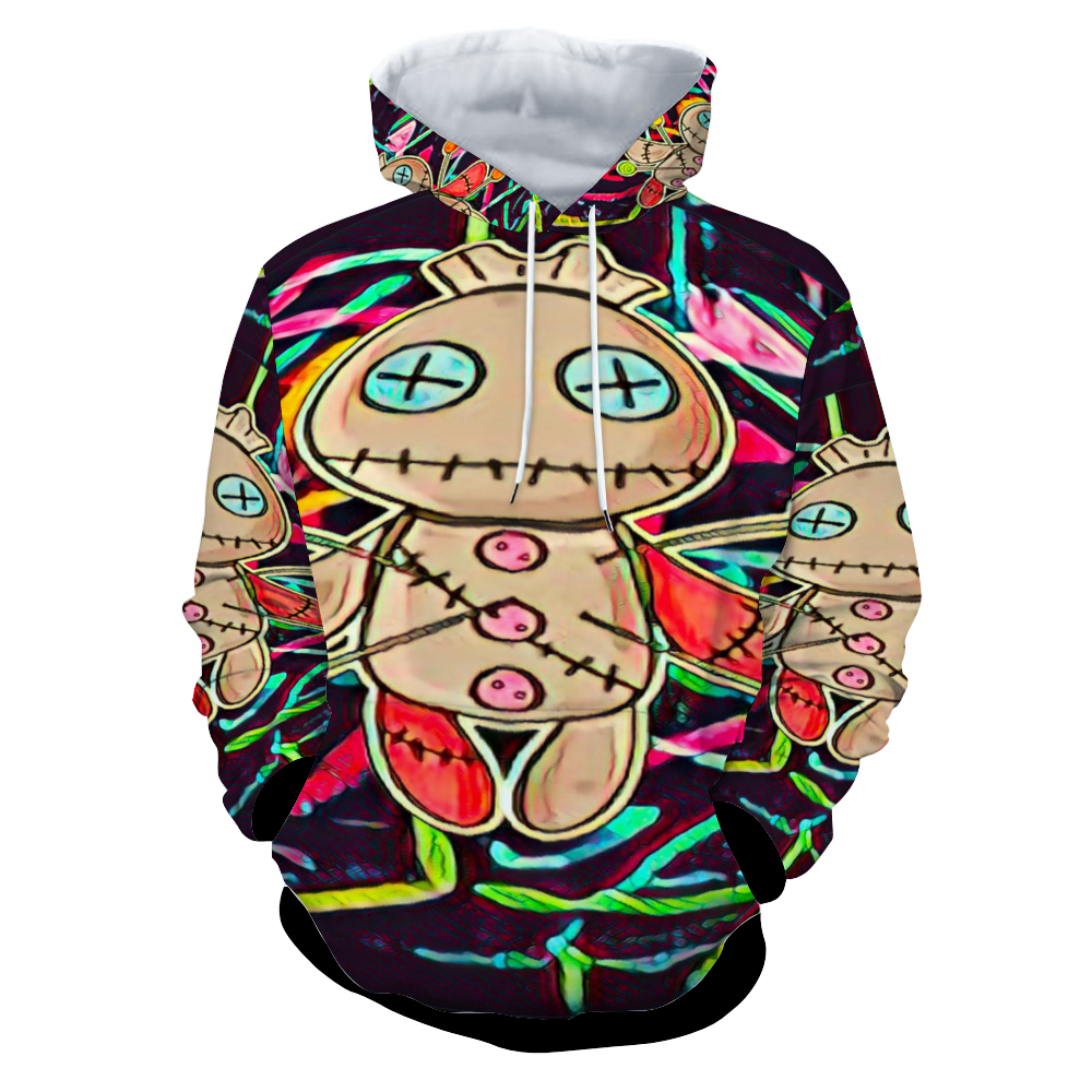 Customizable Unisex All Over Print Plush Hoodies with Pockets