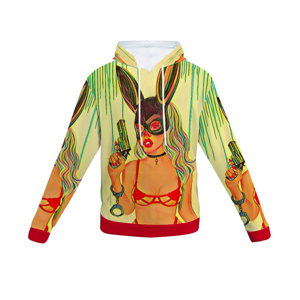 Customizable Unisex All Over Print Plush Hoodies with Pockets