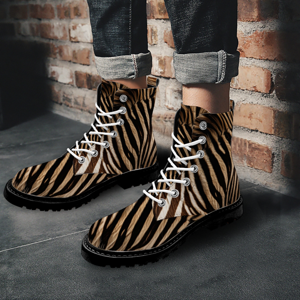 Custom Round Toe Boots Fashion Unisex All Over Print Shoes