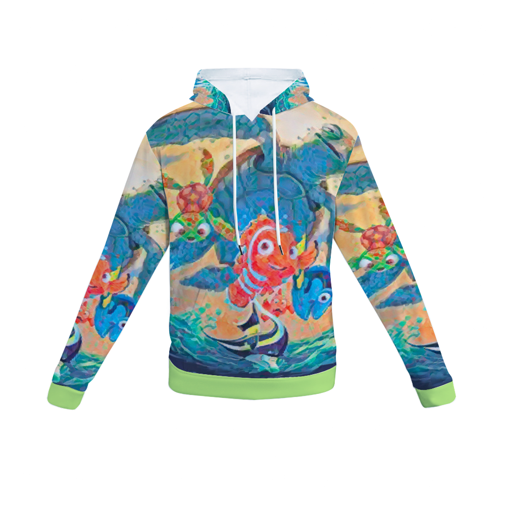 Customizable Unisex All Over Print Plush Hoodies with Pockets