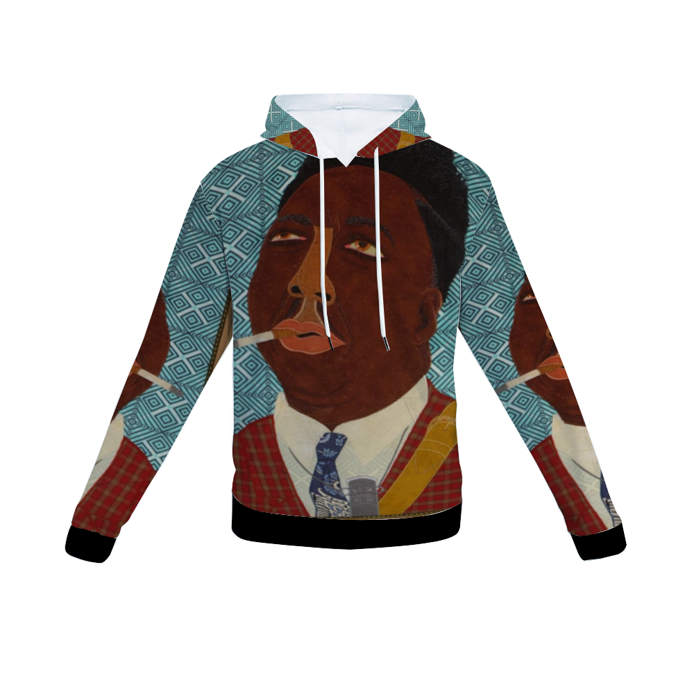 Customizable Unisex All Over Print Plush Hoodies with Pockets