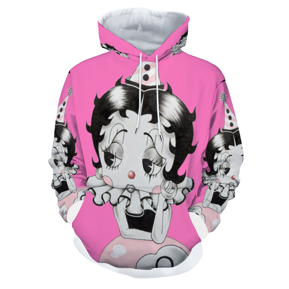 Customizable Unisex All Over Print Plush Hoodies with Pockets