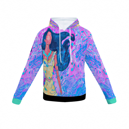 Customizable Unisex All Over Print Plush Hoodies with Pockets