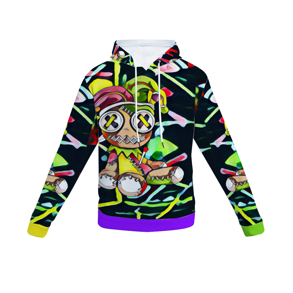 Customizable Unisex All Over Print Plush Hoodies with Pockets