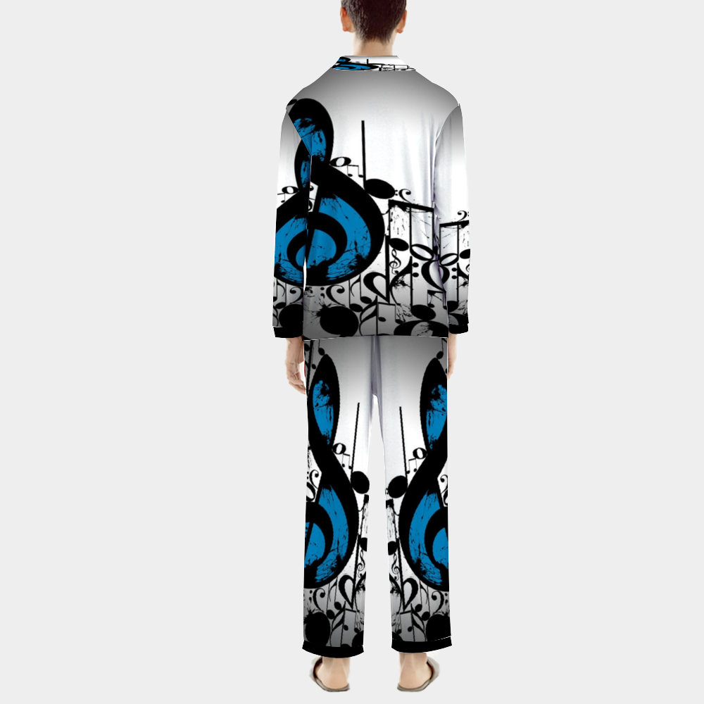 Custom Unisex  All Over Print Long Sleeve Pajamas Set of Shirt & Pants for Adults Sleeper Set Lounge Clothing