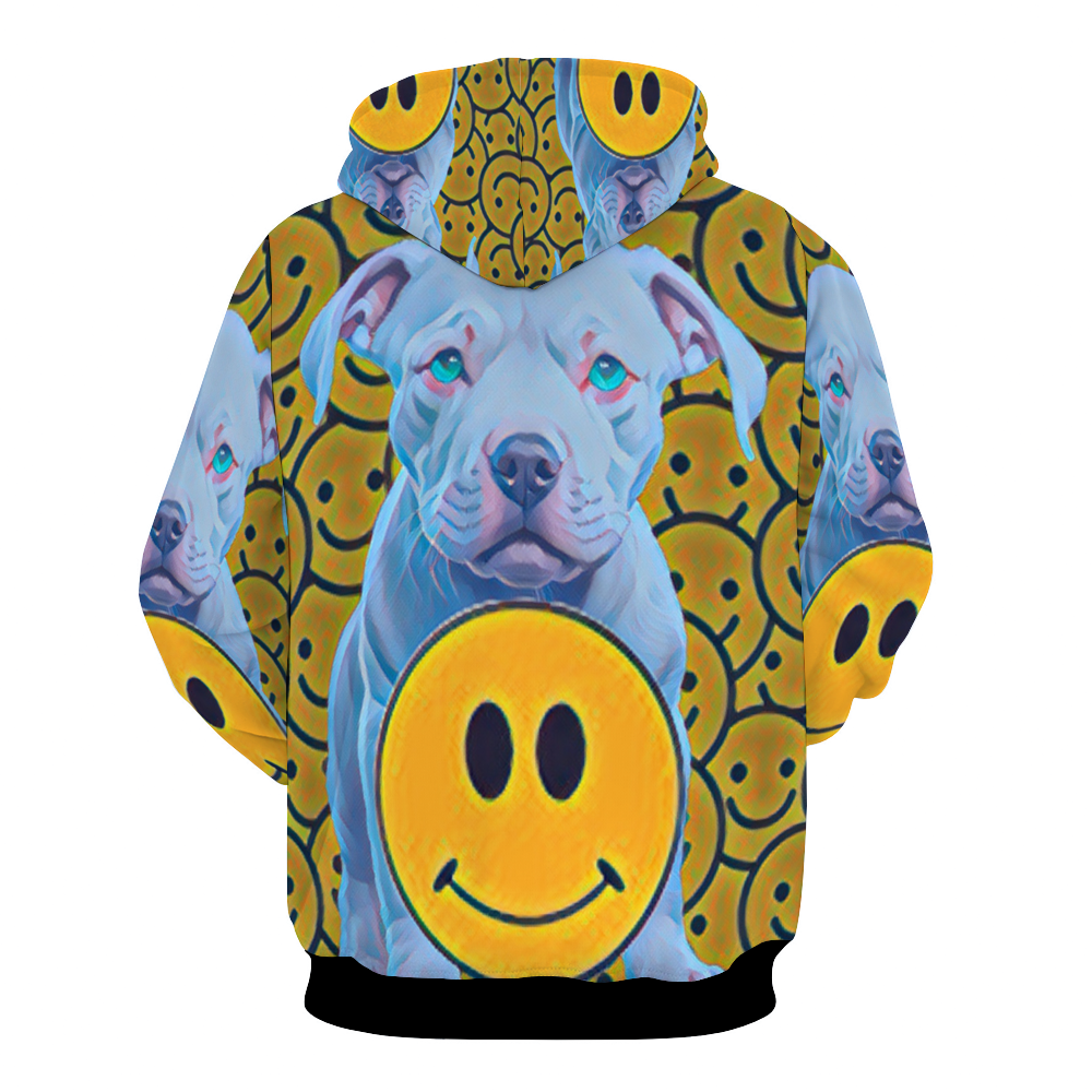 Customizable Unisex All Over Print Plush Hoodies with Pockets