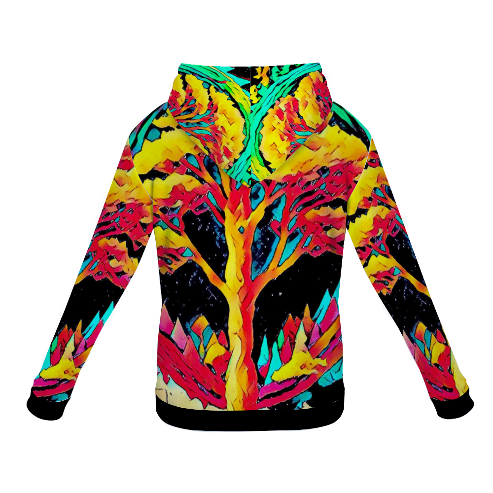 Customizable Unisex All Over Print Plush Hoodies with Pockets