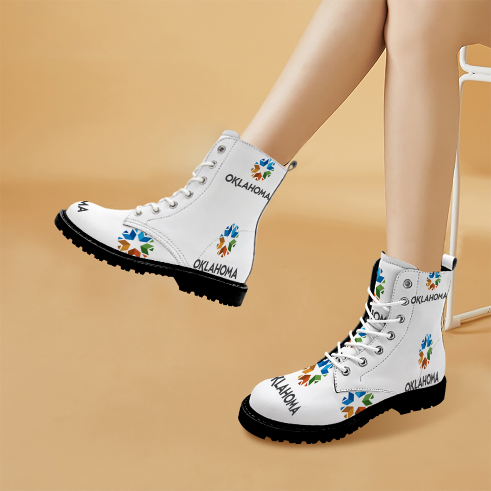 Custom Round Toe Boots Fashion Unisex All Over Print Shoes