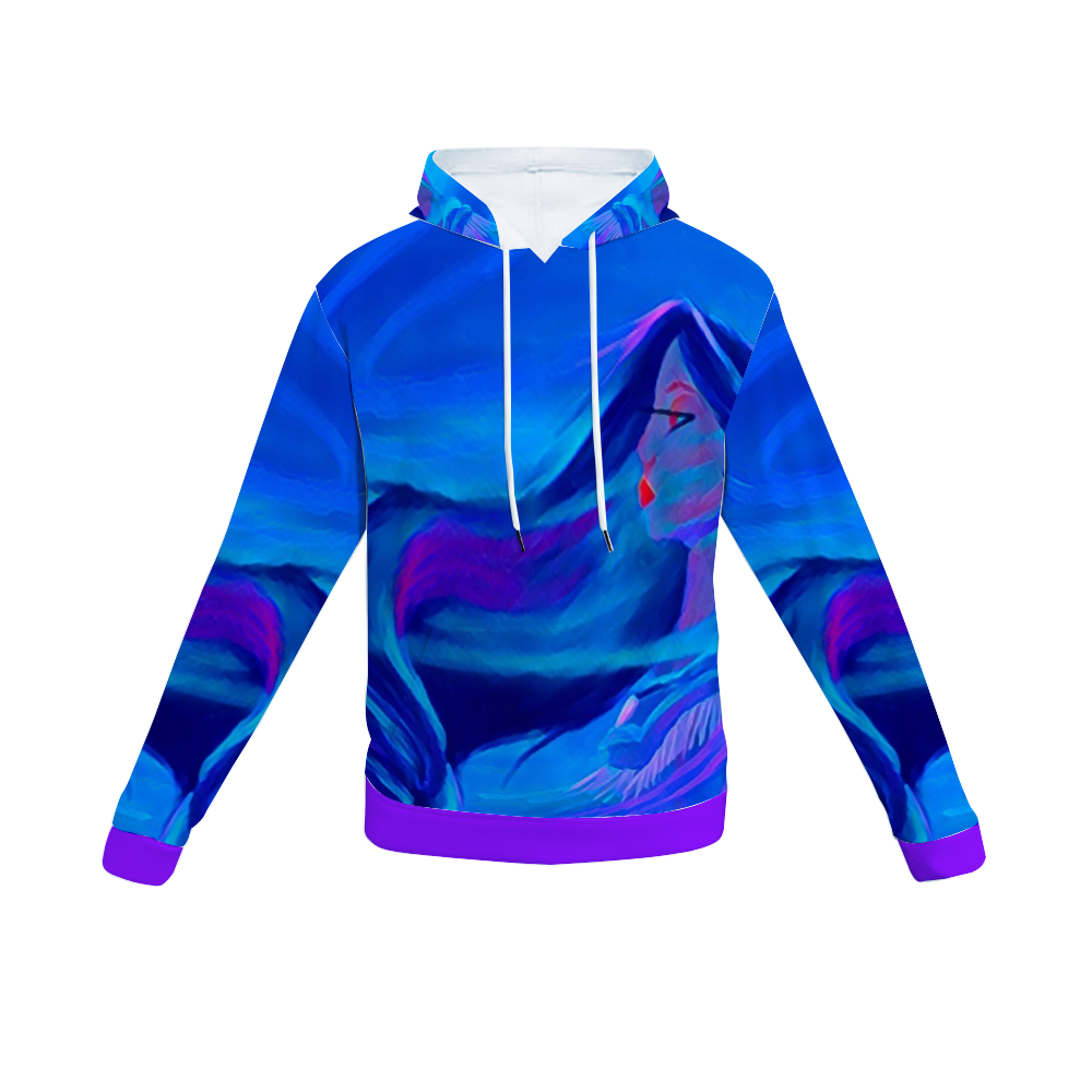 Customizable Unisex All Over Print Plush Hoodies with Pockets