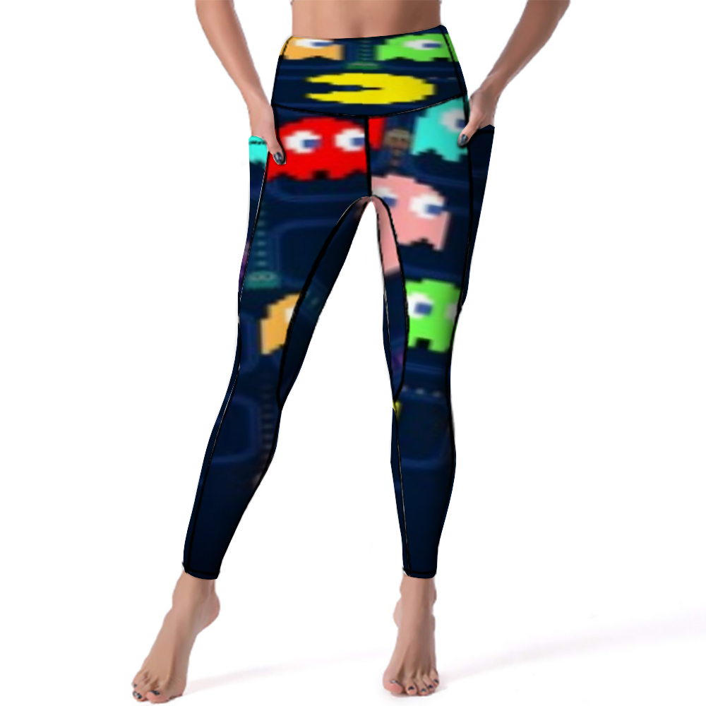 Custom Women's All Over Printed High Waist Yoga Skinny Pants