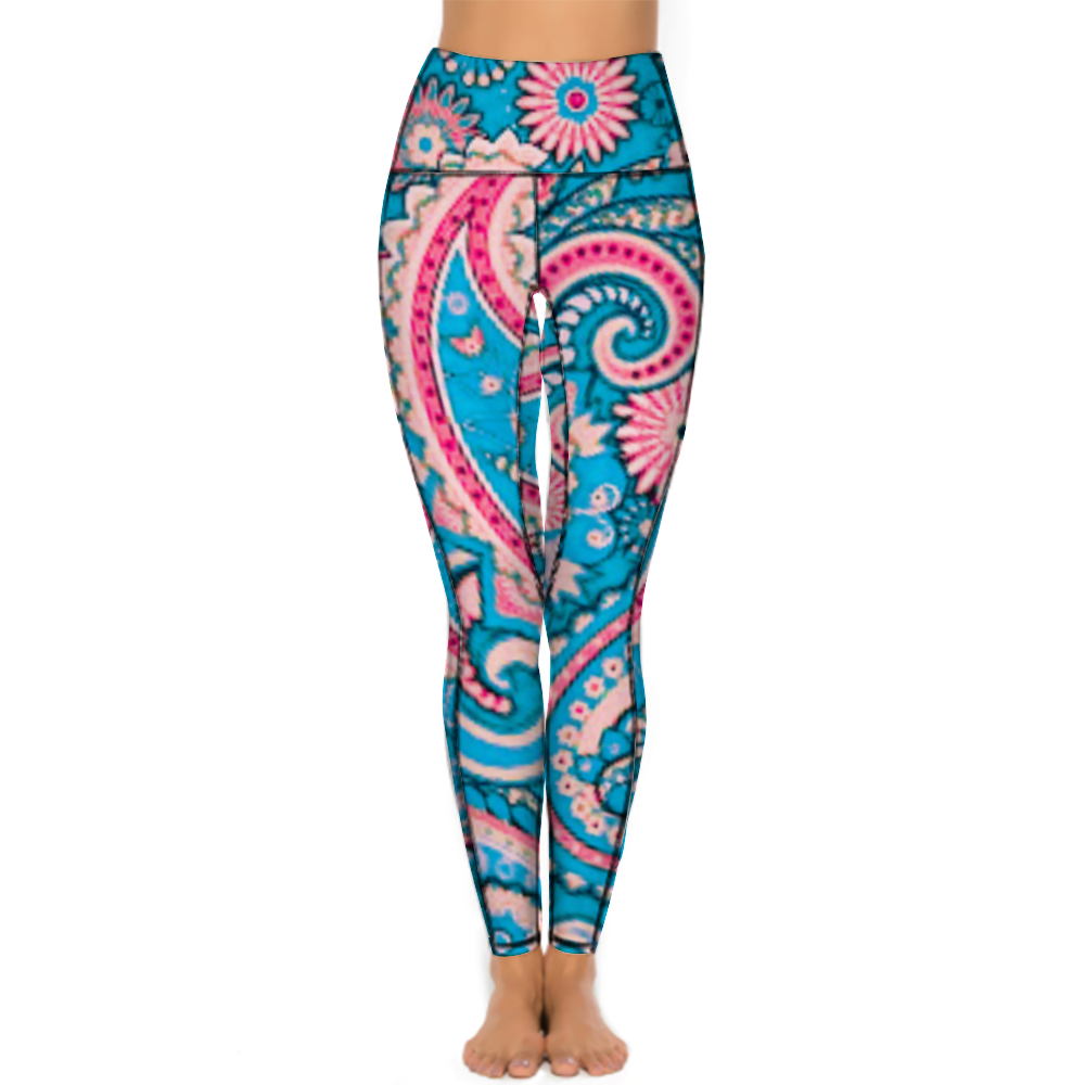 Custom Women's All Over Printed High Waist Yoga Skinny Pants