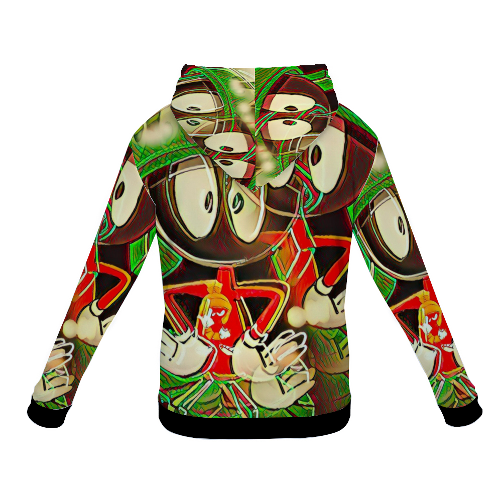 Customizable Unisex All Over Print Plush Hoodies with Pockets