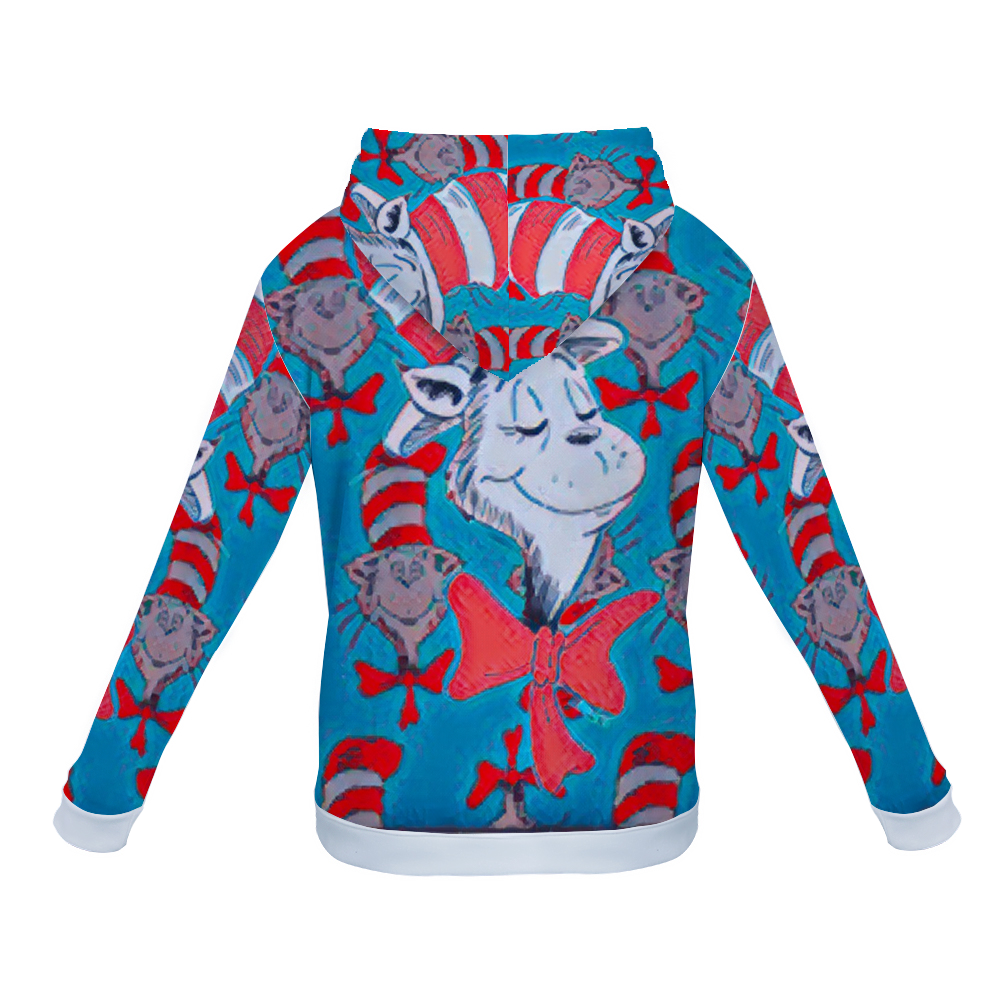 Customizable Unisex All Over Print Plush Hoodies with Pockets