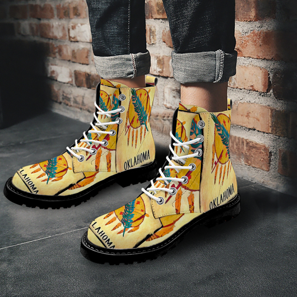 Custom Round Toe Boots Fashion Unisex All Over Print Shoes