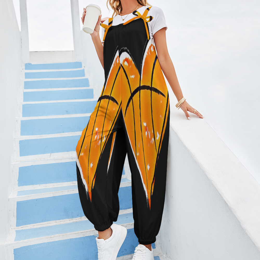 Custom All Over Print Women's Jumpsuit with Suspender