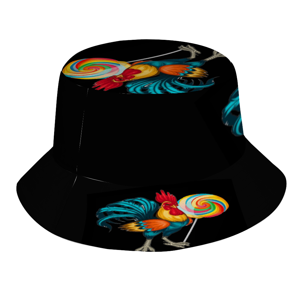 Custom Hats All Over Print Bucket Hat with Customized Under Brim