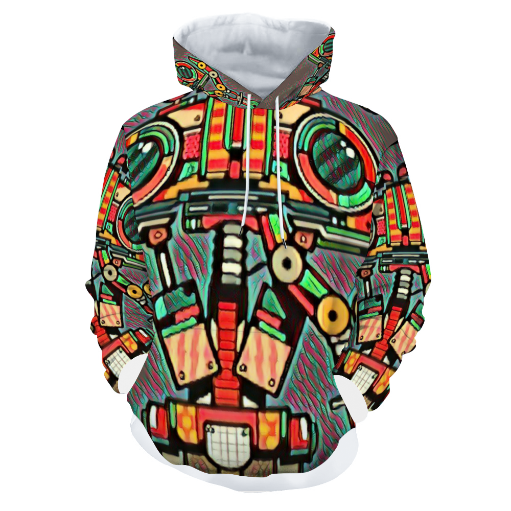 Customizable Unisex All Over Print Plush Hoodies with Pockets