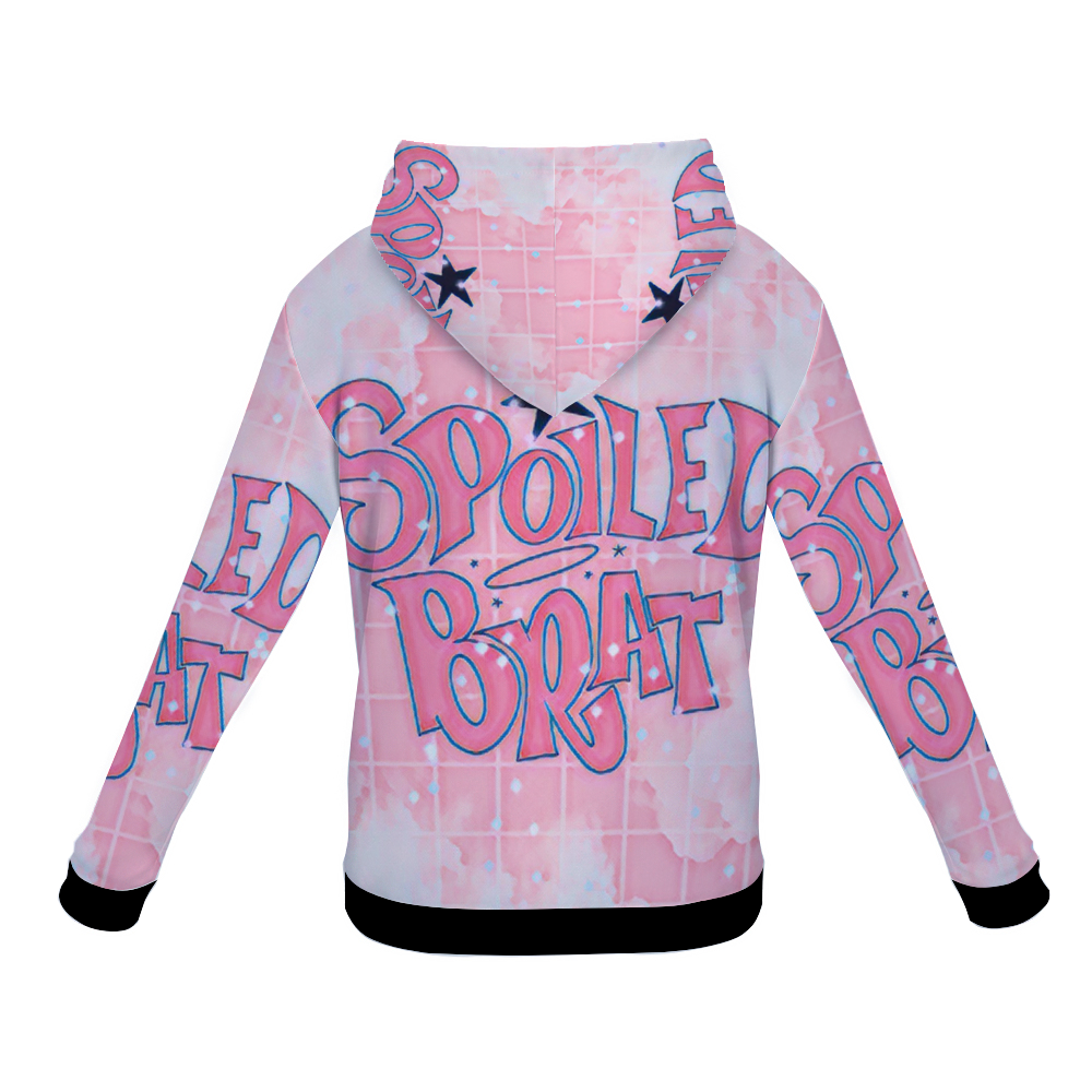 Customizable Unisex All Over Print Plush Hoodies with Pockets