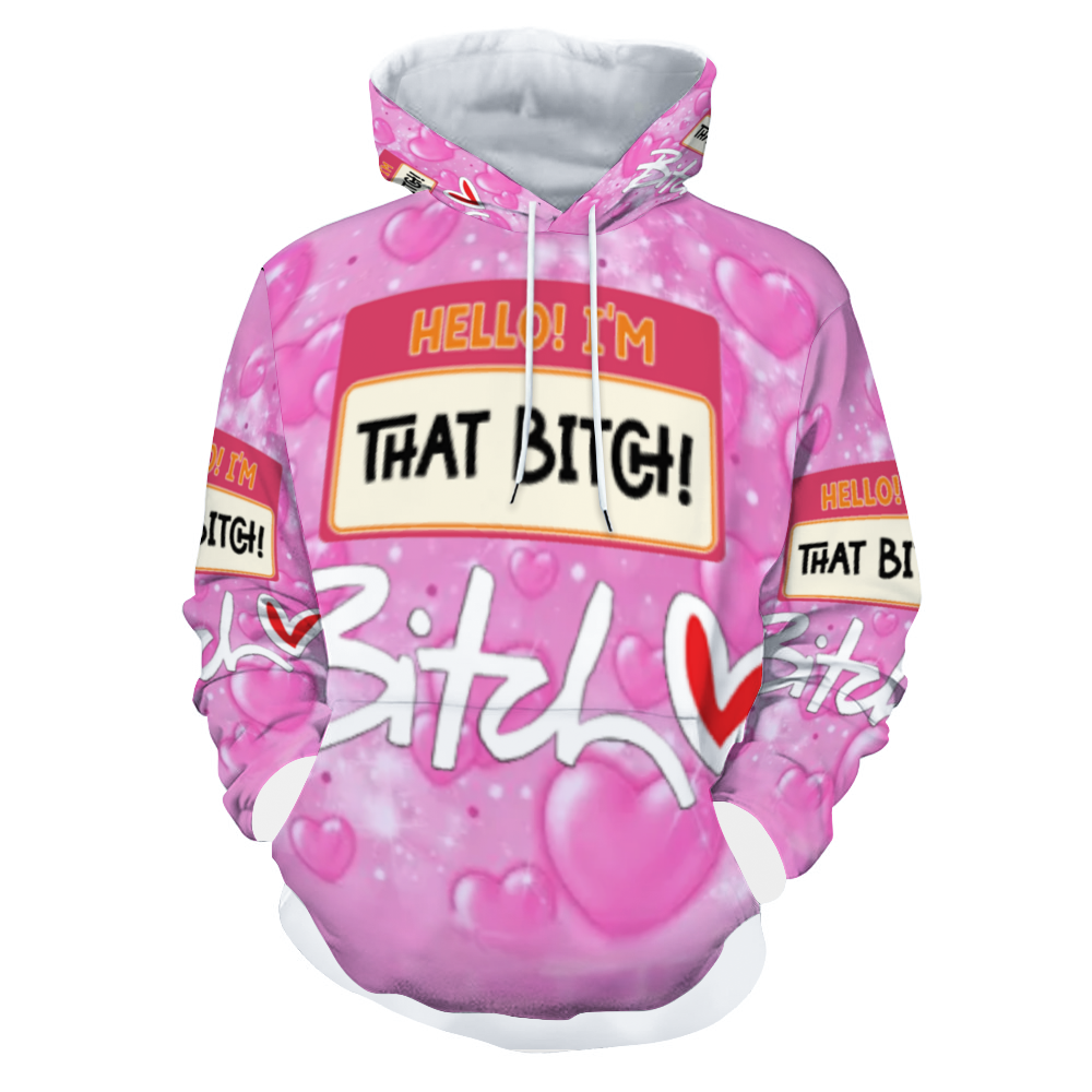 Customizable Unisex All Over Print Plush Hoodies with Pockets