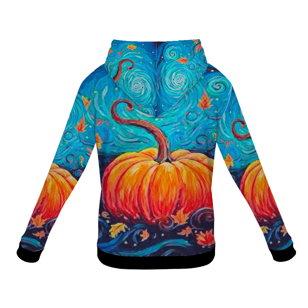 Customizable Unisex All Over Print Plush Hoodies with Pockets