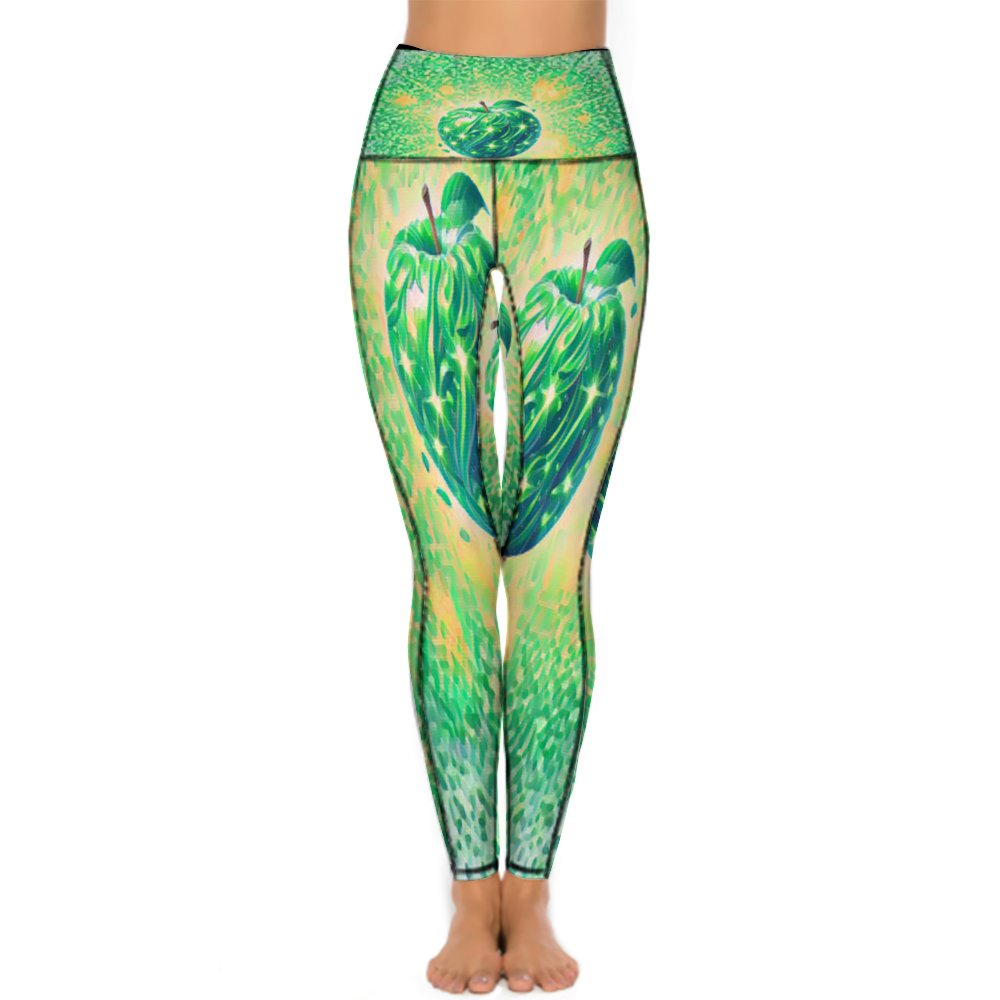 Custom Women's All Over Printed High Waist Yoga Skinny Pants