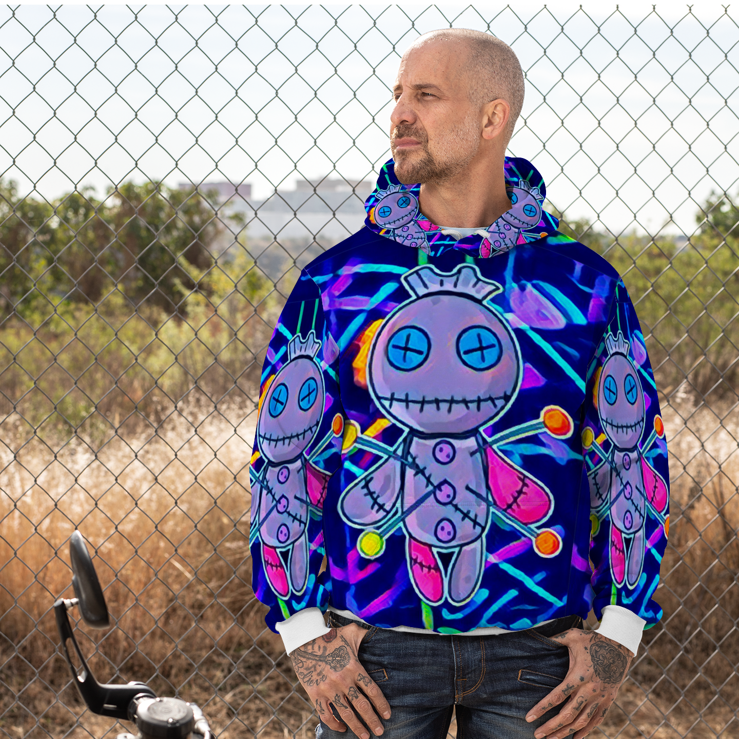 Customizable Unisex All Over Print Plush Hoodies with Pockets