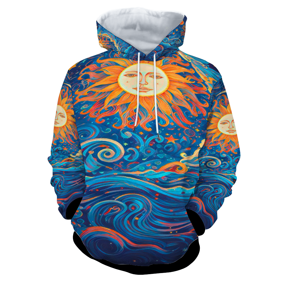 Customizable Unisex All Over Print Plush Hoodies with Pockets