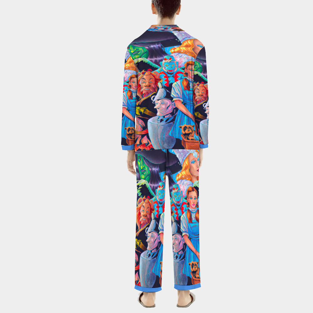 Custom Unisex  All Over Print Long Sleeve Pajamas Set of Shirt & Pants for Adults Sleeper Set Lounge Clothing